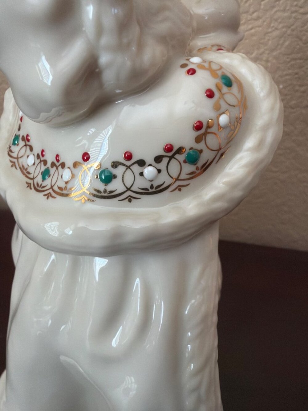 Lenox China Jewels Santa Bearing Gifts 8th in Series Porcelain Figurine - Picture 8 of 12